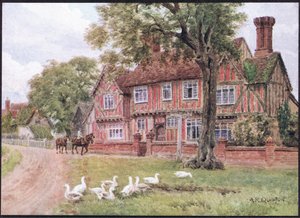 Farmhouse, Brent Eleigh, Suffolk, The Cottages and the Village Life of Rural England, a Dent & Sons Limited kiadása, 1912